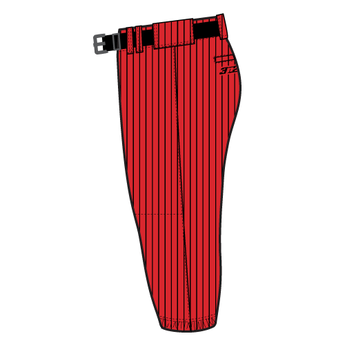 Rise Sublimated Knicker - Red/Black Pin