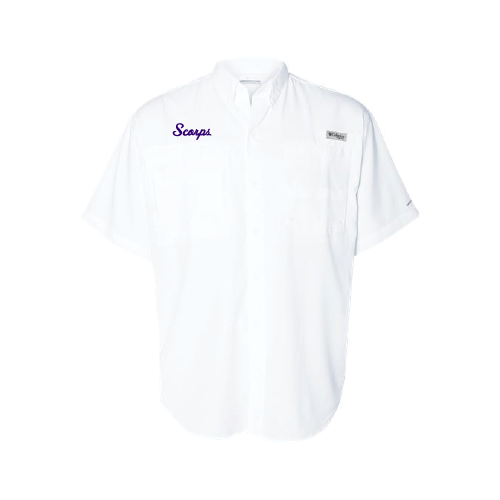 Scorps Womens SS Full Button Shirt - White
