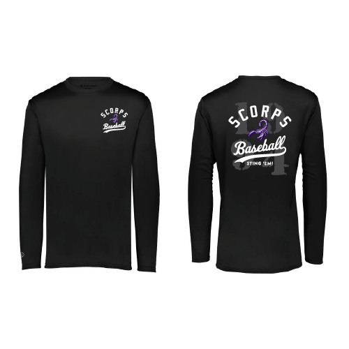 Scorps Mens LS Tri Blend - Black