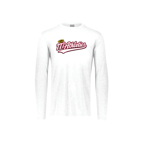 777 Mens LS Tri Blend - White