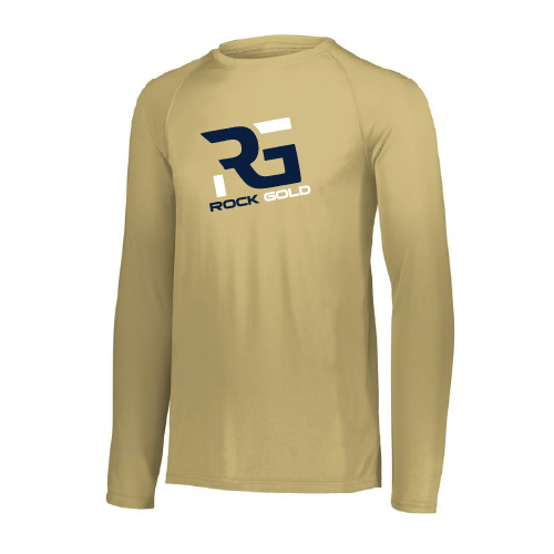 Rock Gold Softball Mens LS Dri Fit - Gold