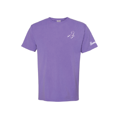 Scorps Womens SS Cotton Tee - Purple