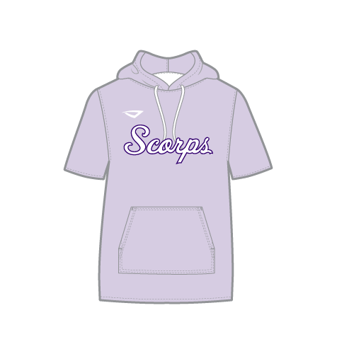 Scorps Sublimated Stealth Hoodie - Script Logo - Purple